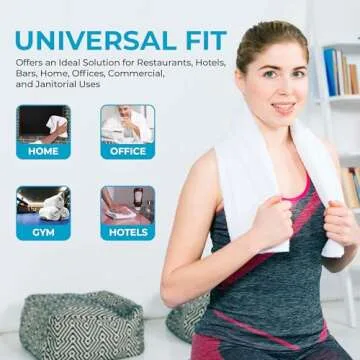 Simpli-Magic 79171 Terry Towel Cleaning Cloths, Pack of 50 , Standard , White, 12"x12"