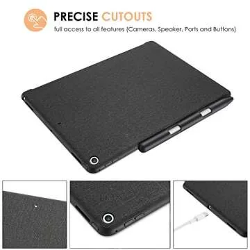 ProCase Slim Back Case for iPad 10.2 with Pencil Holder