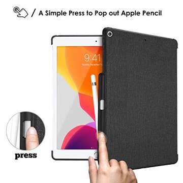 ProCase Slim Back Case for iPad 10.2 with Pencil Holder