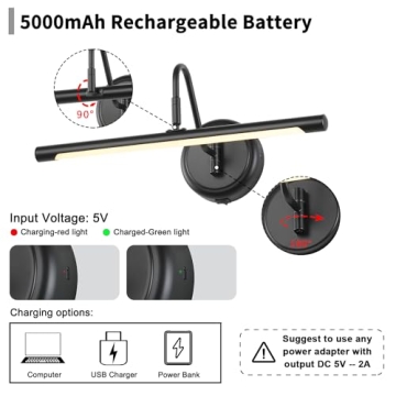 JOOSENLUX Battery Operated Wall Lights with Remote Control