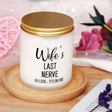 Wife's Last Nerve Lavender Candle - Perfect Relaxation Gift for Her