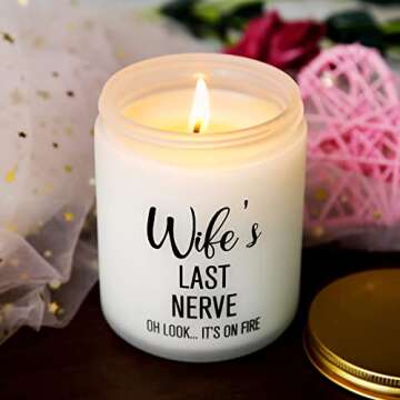 Wife's Last Nerve Candle for Relaxation and Gifts