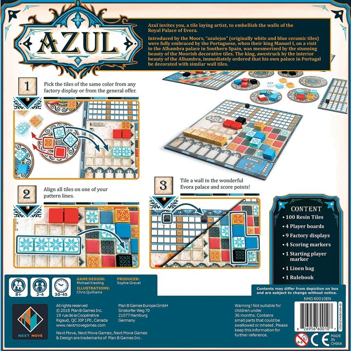 Azul Tile Placement Game | Family Fun for 2-4 Players