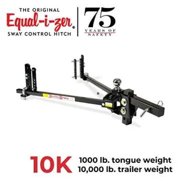 Equal-i-zer Sway Control Hitch with Superior Stability and Safety for Towing 10,000 Lbs