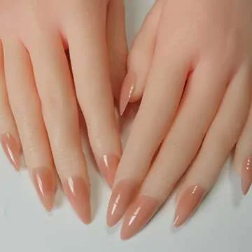 240pc Stiletto False Nails Set for DIY Nail Art