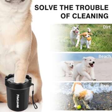 Dog Paw Cleaner, Washer, Buddy Muddy Pet Foot Cleaner for Small Medium Large Breed Dogs/Cats (with 3...