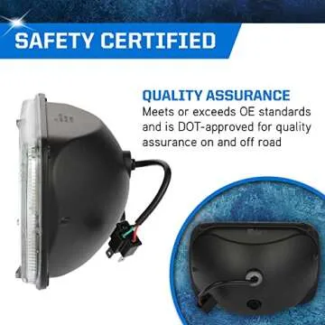 PEAK H6054 Sealed Beam LED Headlight for Safe Driving