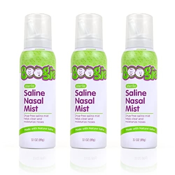 Boogie Baby Saline Nasal Spray Mist for Quick Allergy Relief