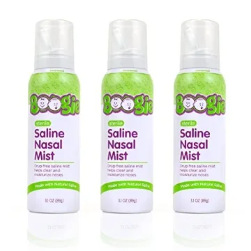Boogie Baby Saline Nasal Spray Mist for Quick Allergy Relief