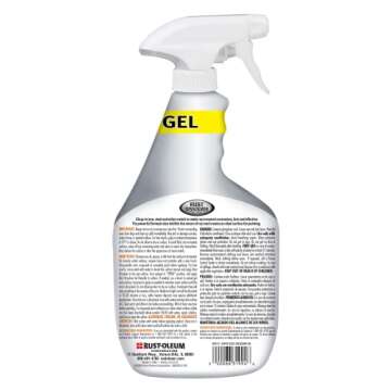 Rust-Oleum 300112 Rust Dissolver Gel Spray 32 oz - Powerful Rust Remover & Protector