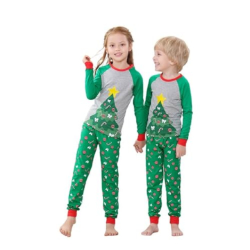Benaive Family Christmas Pajamas Set for All Ages