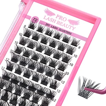 Pro LashBeauty 72 Pcs Cluster Lashes for DIY Extensions