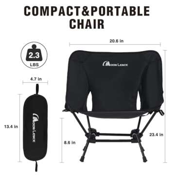 MOON LENCE Portable Camping Chair - Lightweight & Durable