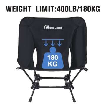 MOON LENCE Portable Camping Chair - Lightweight & Durable