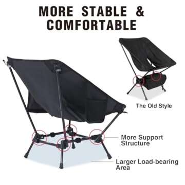 MOON LENCE Portable Camping Chair - Lightweight & Durable