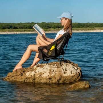 MOON LENCE Portable Camping Chair - Lightweight & Durable
