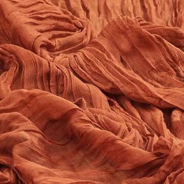 MLMC Terracotta Table Runner 10ft Rustic Burnt Orange Cheesecloth Table Runner 35 x 120 inches for Wedding Bridal Shower Birthday Pinic Party Sheer Centerpiece Decor