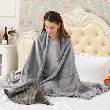 KMUSET Fleece Blanket Throw - Ultra Soft and Cozy Luxury