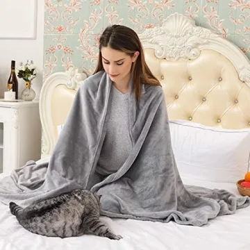 KMUSET Fleece Blanket Throw - Ultra Soft and Cozy Luxury