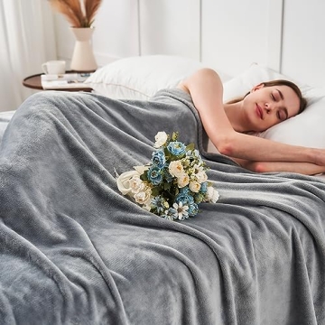 KMUSET Fleece Blanket Throw - Ultra Soft and Cozy Luxury