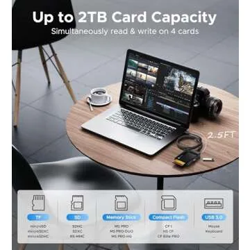 WARRKY 7-in-1 SD Card Reader USB 3.0 High Speed