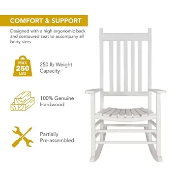 Shine Company Vermont Porch Rocker - Comfort and Style