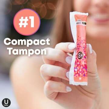 U by Kotex Click Compact Tampons Super Plus Absorbency 192 Count