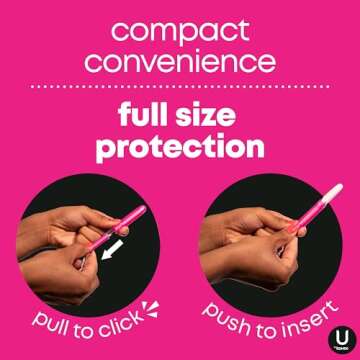 U by Kotex Click Compact Tampons Super Plus Absorbency 192 Count