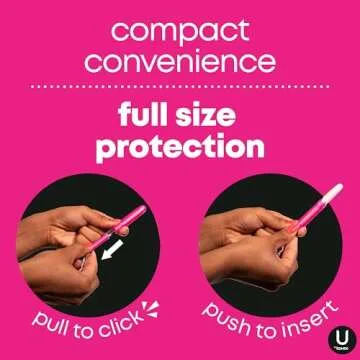 U by Kotex Click Compact Tampons Super Plus Absorbency 192 Count