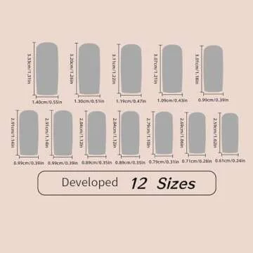 Generic Red French Tip Press on Nails Square Long Fake Nails With Red Rhinestones Designs Full Cover False Nails Acrylic Stick on Nails Reusable Artificial Nails for Women Girls Glue on Nails 24Pcs