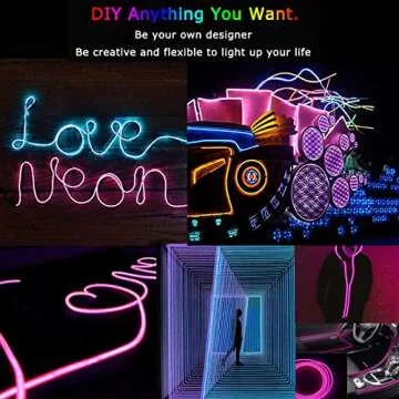 Vibrant JIGUOOR EL Wire Lights - Perfect for DIY Projects
