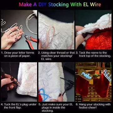 Vibrant JIGUOOR EL Wire Lights - Perfect for DIY Projects