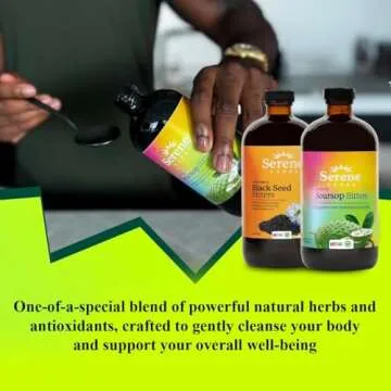 Soursop Bitters & Black Seed Bitters Bundle: Premium Antioxidant Blend for Immune Support, Gut Healt...