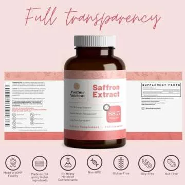 Saffron Extract for Mental Wellness - 240 Veggie Capsules