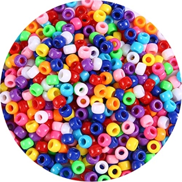 1000+ Multi-Colored Pony Beads for Crafting and Fun
