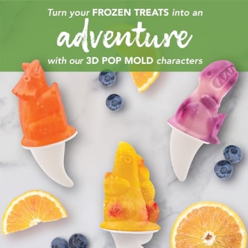Tovolo Dino Popsicle Molds - Fun and Safe Frozen Treats
