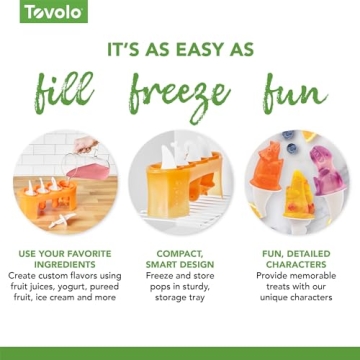 Tovolo Dino Popsicle Molds - Fun and Safe Frozen Treats