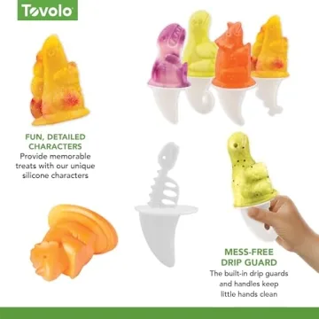 Tovolo Dino Popsicle Molds - Fun and Safe Frozen Treats