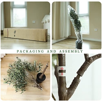 Realistic 76" Olive Tree for Elegant Home Decor