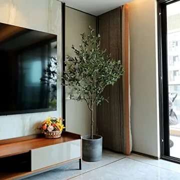 Realistic 76" Olive Tree for Elegant Home Decor