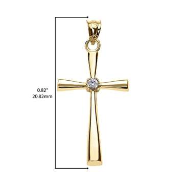 Stunning 14K Gold Diamond Cross Pendant for Every Occasion