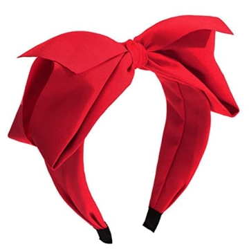 Lvyeer Red Big Bow Headband for Stylish Women