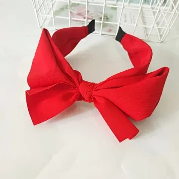 Lvyeer Red Big Bow Headband for Stylish Women