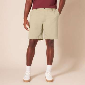 Men's Classic-Fit 9" Chino Short in Dark Taupe