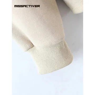 MISSACTIVER Women's Vintage Oversized Zip Up Hoodie