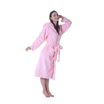 CuteOn Pink Axolotl Hooded Wrap Bathrobe for All Ages