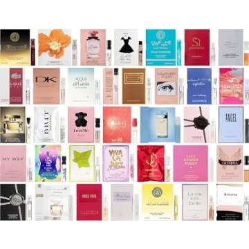 JRoBeauty Perfume High End Designer Fragrance Sampler Set for Women - (Pack of 12 Sample Vials)