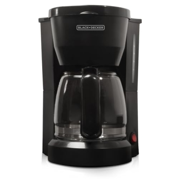 BLACK+DECKER 5-Cup Coffeemaker Compact Efficient Brewing