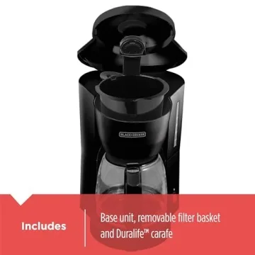 BLACK+DECKER 5-Cup Coffeemaker Compact Efficient Brewing