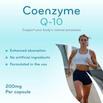 Clear Formulas Pure CoQ10 200mg 200 Capsules - Quick Absorption Non-GMO